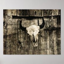 Vintage Barn Brown - Cabeça de Touro Ocidental