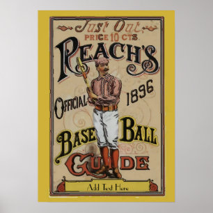 Poster Vintage Baseball 1886 Adicionar texto