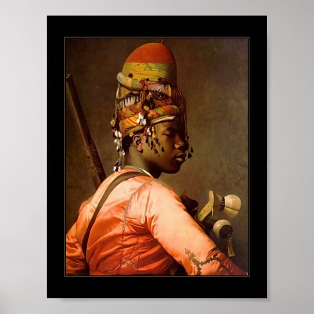 Poster Vintage Bashi Bazouk 1869 Jean-Léon Gérôme (Frente)