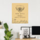Poster Vintage Bee Wildflower Chá Welcome (Home Office)