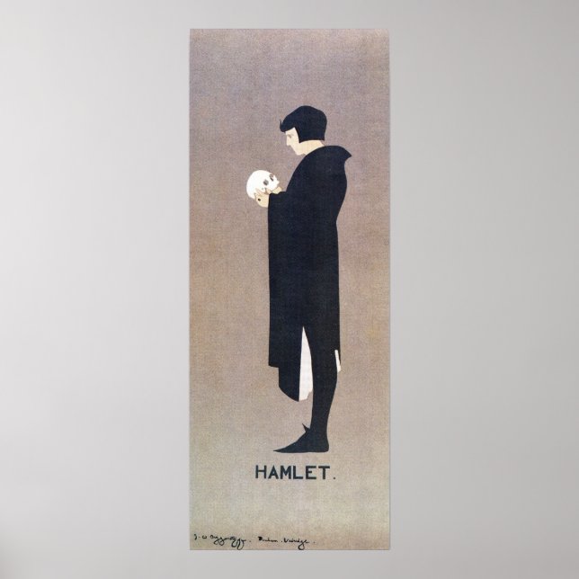 Poster Vintage Beggarstaffs Hamlet banner vertical (Frente)