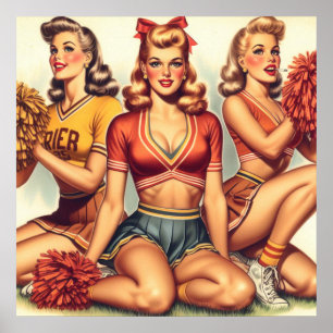 Poster Vintage Belos Cheerleaderes