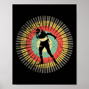 Poster Vintage Biathlon Retro 70s Gift Vintage Biathlon
