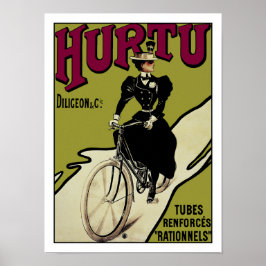 Poster Vintage Bicycle Poster: Hurtu Bicicletas