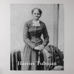 Poster Vintage Black and White Photo of Harriet Tubman