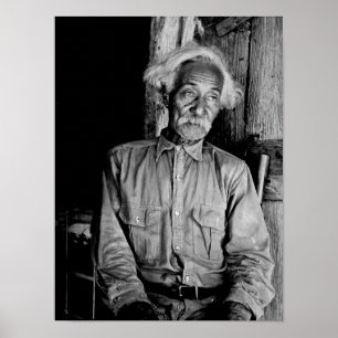 Póster Vintage Black and White Photo of Jesse Stahl