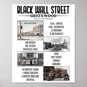 Poster Vintage Black Business Black History Mês preto W