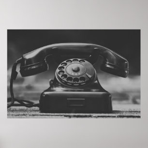 Poster Vintage Black Telephone