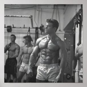 Poster Vintage Bodybuilder 2