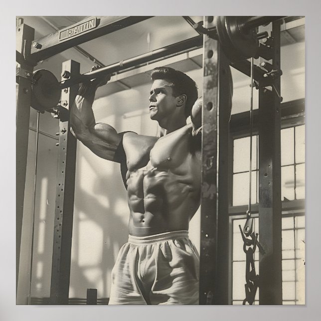 Poster Vintage Bodybuilder 3 (Frente)