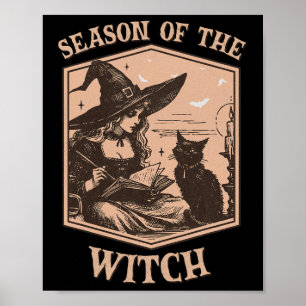 Poster Vintage Book Club Salem 1692 Season Of Witch Hallo