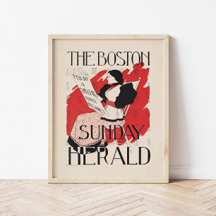 Poster Vintage Boston Sunday Herald Women's Edition