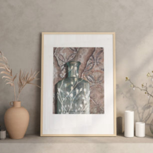 Poster Vintage Bottle & Foliage Original