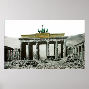 Poster Vintage Brandenburg Gate Berlin