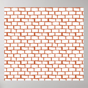 Poster Vintage Brick: Detalhe de fundo texturizado.