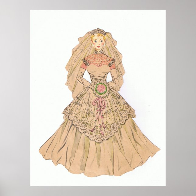 Póster Vintage Bride (Frente)