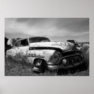 Póster Vintage Buick Car Postage