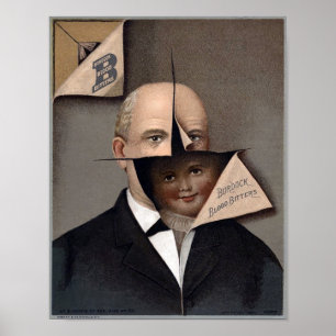 Poster Vintage Burdock Blood Bitters Anúncio