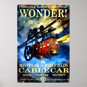 Poster Vintage Cable Car