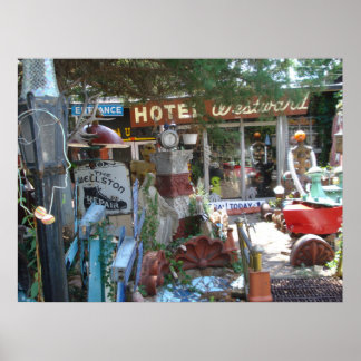 Poster Vintage Caça de Lixo nas Ruas.