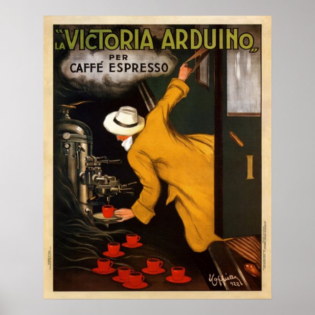 Poster vintage Cafe Express (Frente)