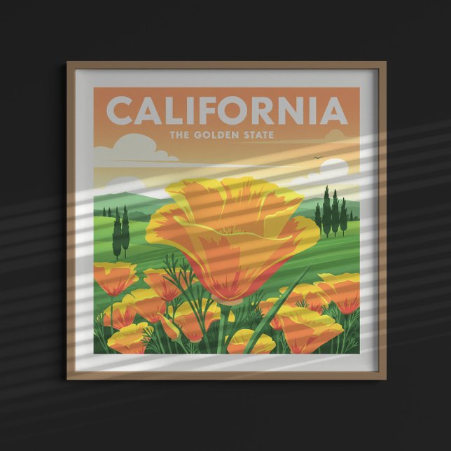 Poster Vintage California (Criador carregado)