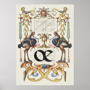 Poster Vintage Calliographic