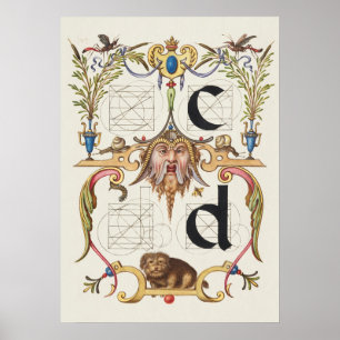 Poster Vintage Calliographic