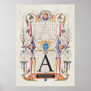 Poster Vintage Calliographic