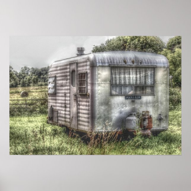 Póster Vintage Camper (Frente)