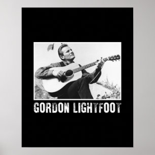 Poster Vintage Canada Singer Gordon Lightfoot