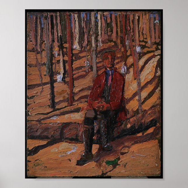Poster Vintage canadense pintura Tom Thomson Sugar Bush (Frente)