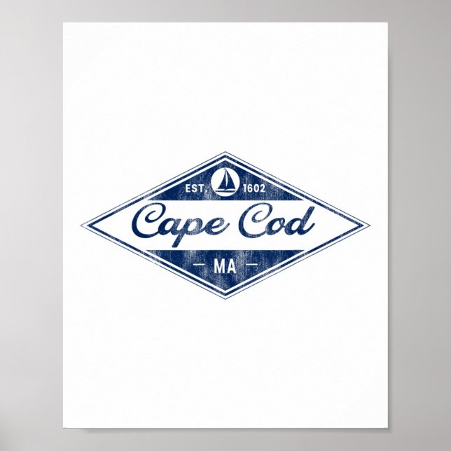 Poster Vintage Cape Cod (Frente)