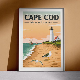 Poster Vintage Cape Cod Massachusetts