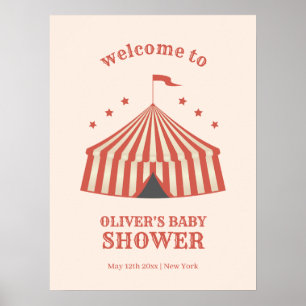 Poster Vintage Carnival Grande Chá de fraldas de Topo Bem