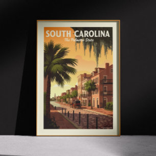 Poster Vintage Carolina do Sul