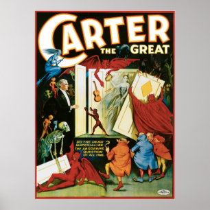 Poster Vintage Carter o excelente, o morto materalize?