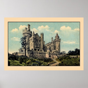 Póster Vintage Casa Loma, Toronto, Canadá
