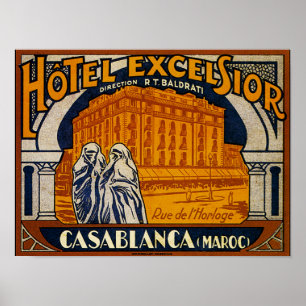 Poster Vintage Casablanca