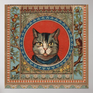 Poster Vintage Cat's Life for Kitty Cat Classic