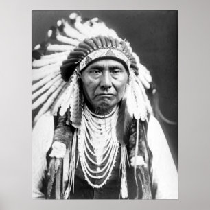 Poster Vintage Chefe Joseph Native American