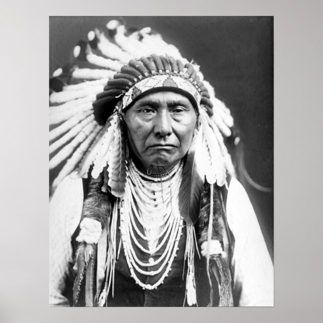 Poster Vintage Chefe Joseph Native American (Frente)