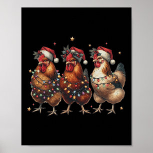 Poster Vintage Chicken Fazenda