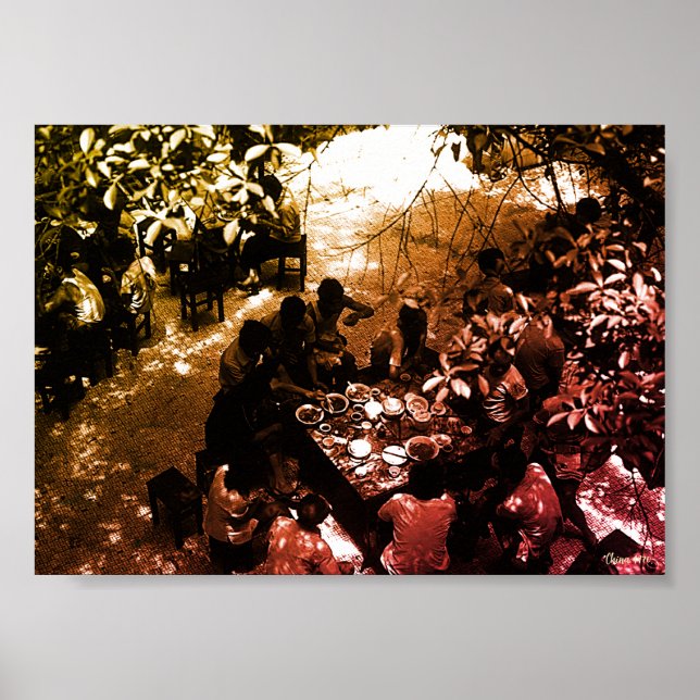 Poster Vintage China Canton restaurant (Frente)