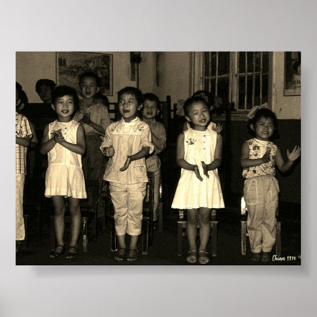 Poster Vintage China Changsha childcare (Frente)