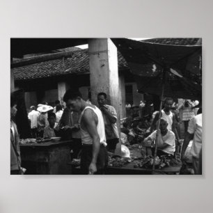 Poster Vintage China muda o mercado