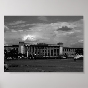 Poster Vintage China Pekin, Museu Nacional da China