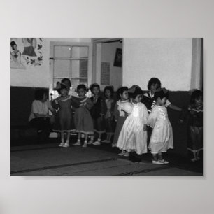 Poster Vintage China Xangai: cuidado infantil