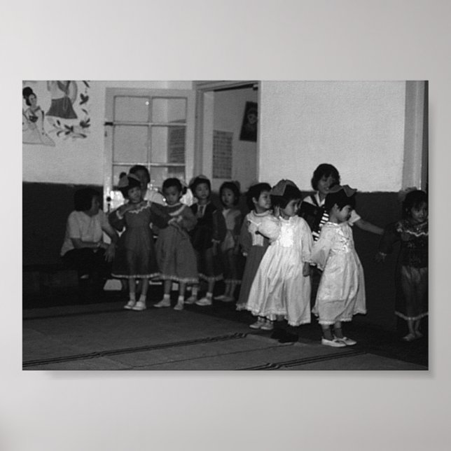 Poster Vintage China Xangai: cuidado infantil (Frente)