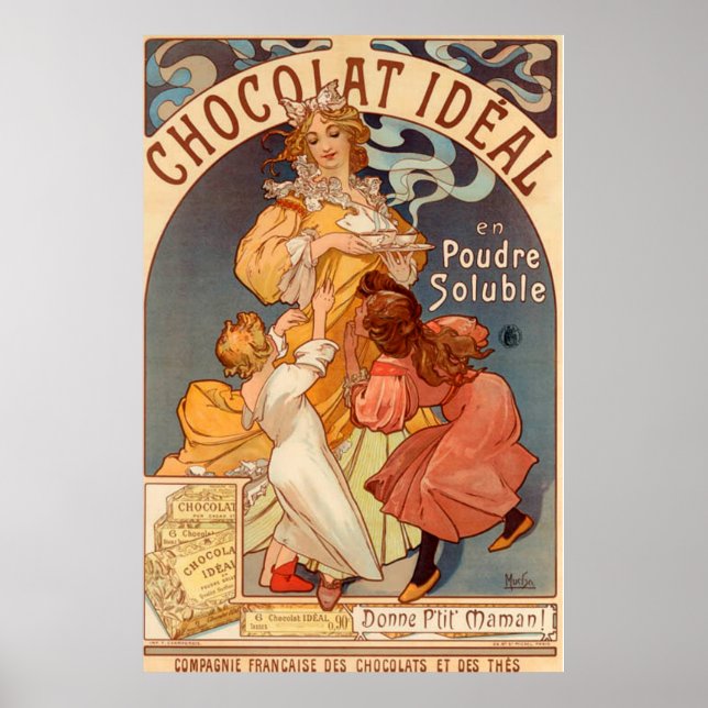 Poster Vintage Chocolate Idéal Advertisement (Frente)